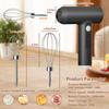 Wireless Electric Whisk USB Rechargeable Handheld Egg Beater Stainless Detachable Portable Beaters Baking Dough Cake Cream Mixer
