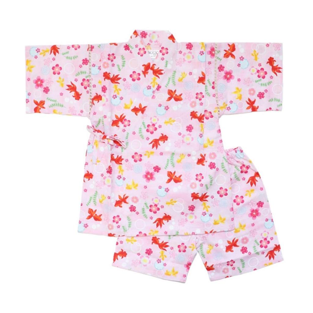 Kodomo Jikan Jinbei for and Perfect for Fireworks Summer and Evening Made in XYZ Goldfish Girls, Kids, Babies, Displays, Festivals, Cool-Off Parties,