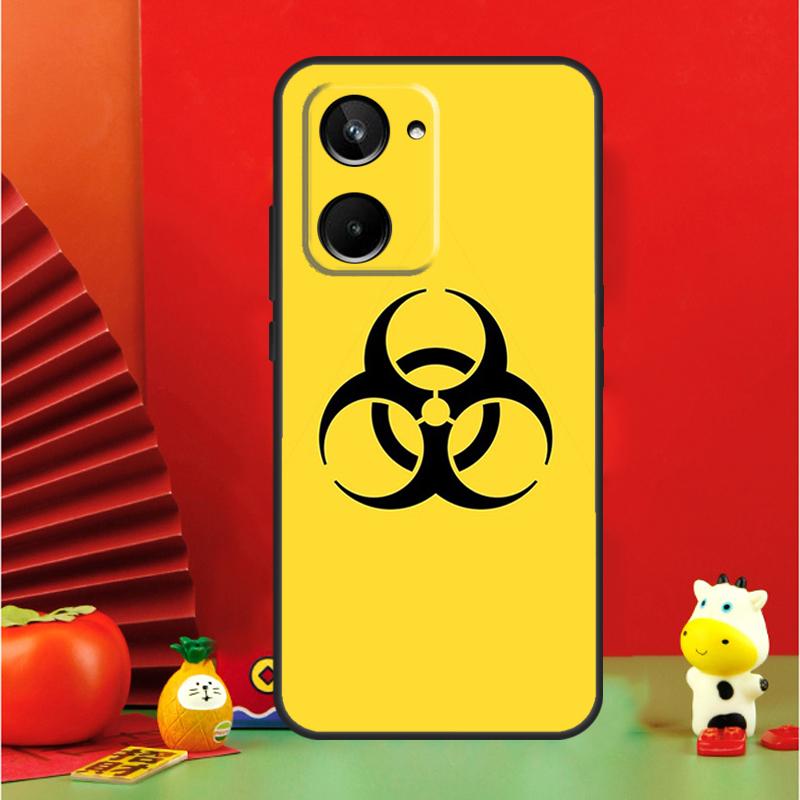 Biohazard Symbol Logo For Realme GT6 GT7 15 Pro 10 11 12 13 14 Pro Plus C65 C67 C63 C61 C55 C51 C53 C35 C75 Case