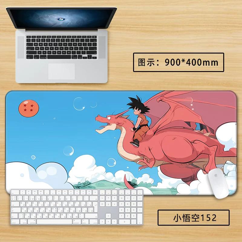 Neuer Schlichter Stil Son Goku Leder Mauspad Übergröße Animation Dragon Ball Kakarotto Kreative Computer Tastatur Büro Rutschfest Wasserdicht Tischmatte