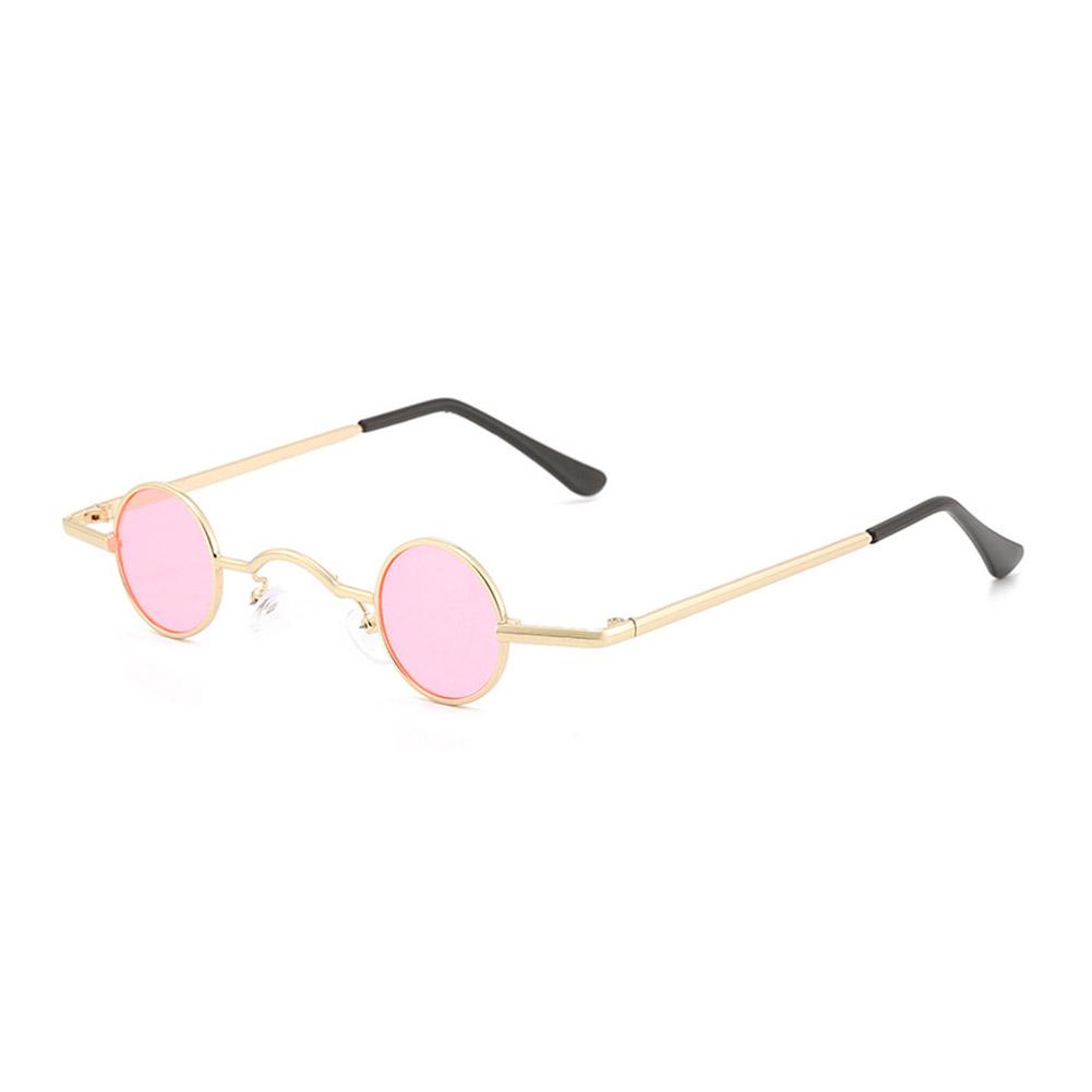 Retro Hippie Small Round Sunglasses For Men Women Vintage Metal Frame Mini Round Sun Glasses Hip-hop Eyewear UV400 For Outdoor