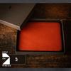 DE Tochigi 200mm X Genuine Made In Simple Suede Blue [AM MASU] Mousepad, Leather, 160mm, Leather, Japan, Design, Backing, MP-032