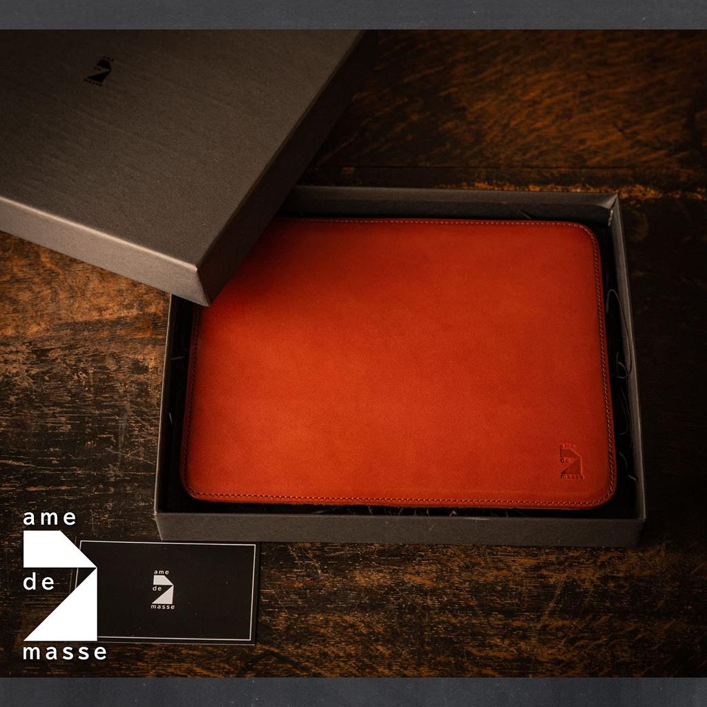DE Tochigi 200mm X Genuine Made In Simple Suede Blue [AM MASU] Mousepad, Leather, 160mm, Leather, Japan, Design, Backing, MP-032