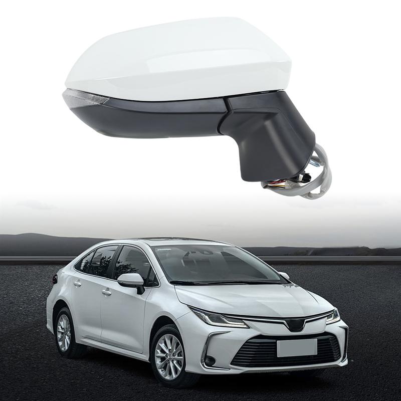 For Toyota Corolla -2024 US Version 7 P Rearview Mirror Assembly White Blind Spot Side Mirror Car Accessories