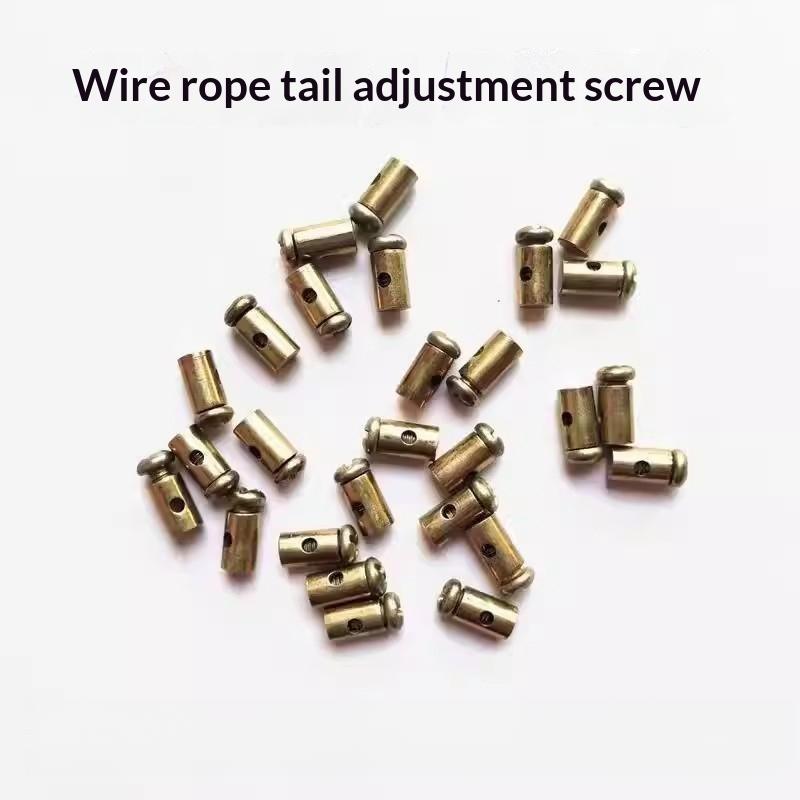 10Pcs Motorcycle Brake Clutch Choke Cable Repair Kart Bike Mower Parts Throttle Cable Nipple Screw Metal Stopper
