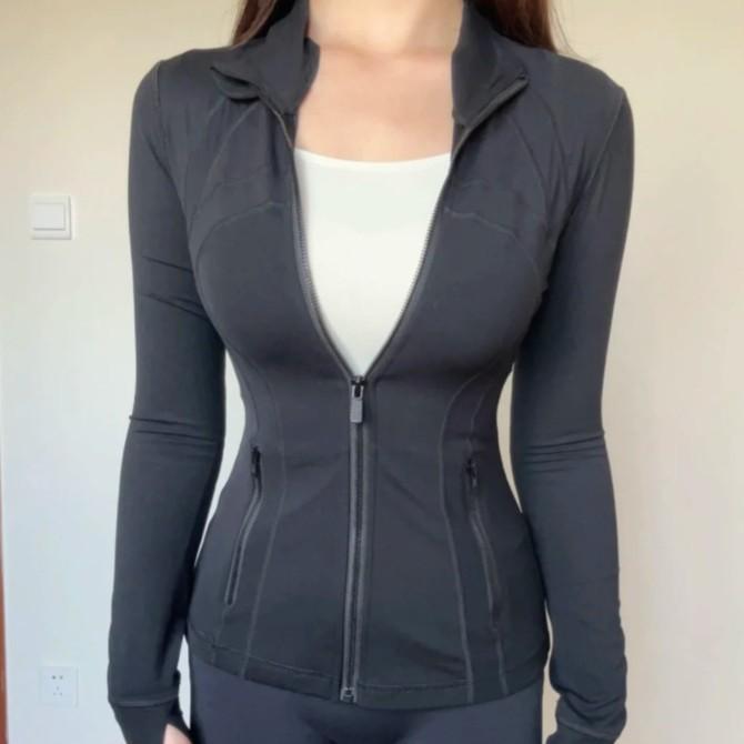 Yoga Clothes Jacket Top Slim Fit New Autumn and Winter Sports Winter Fitness Clothes
