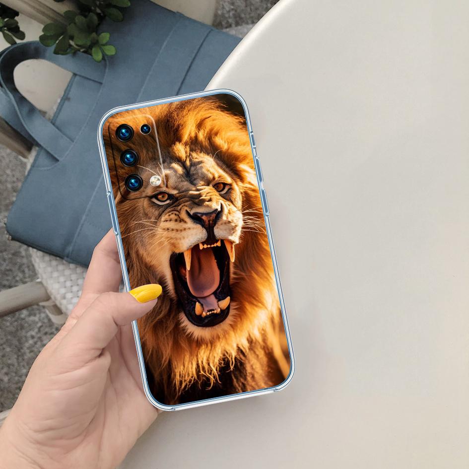 

LO5 Animal lion Soft Shell Transparent Phone Case for Samsung Galaxy A04 A04S A14 A23 A34 A54 M23 M33 M52 M53 Galaxy M52 5G