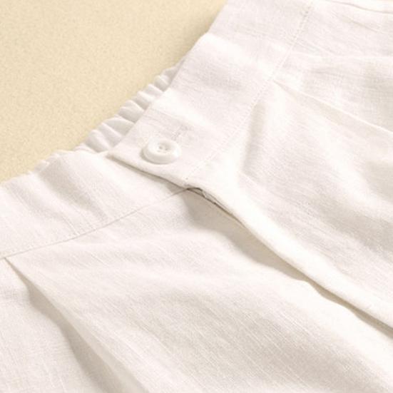 Shorts Solid Color Loose Female Ladies High Waist Short Pants for Daily Life