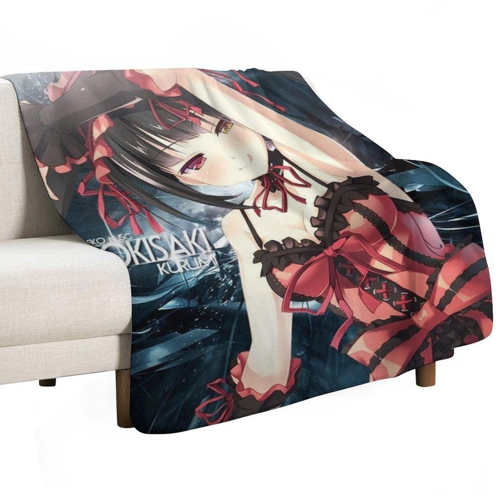 Kurumi tokisaki - date a live Throw Blanket Warm Comfortable Blanket Gift for Parents Friends
