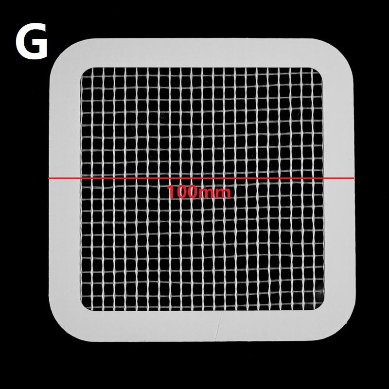 10 stycken Golvbrunnsplåster Engångs Anti-igensättningsfilterplåster Badrumsavlopp Hårfångare Köks- och Badrumsinstrument för Igenklistring