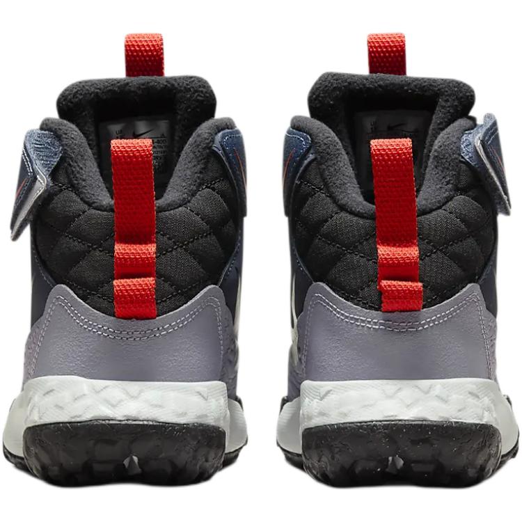 New Nike Anti-Kick Cushioning Mid-Top Children's Basketball Shoes Dark Blue Children Aged 3-7 Years Old FV4174-400