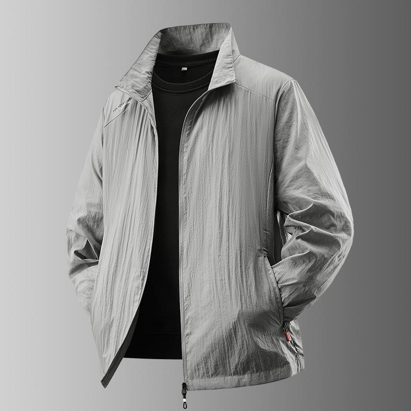 Summer Thin Simple Color Outdoor Loose Large Size Hooded Sunscreen Jacket Jacket