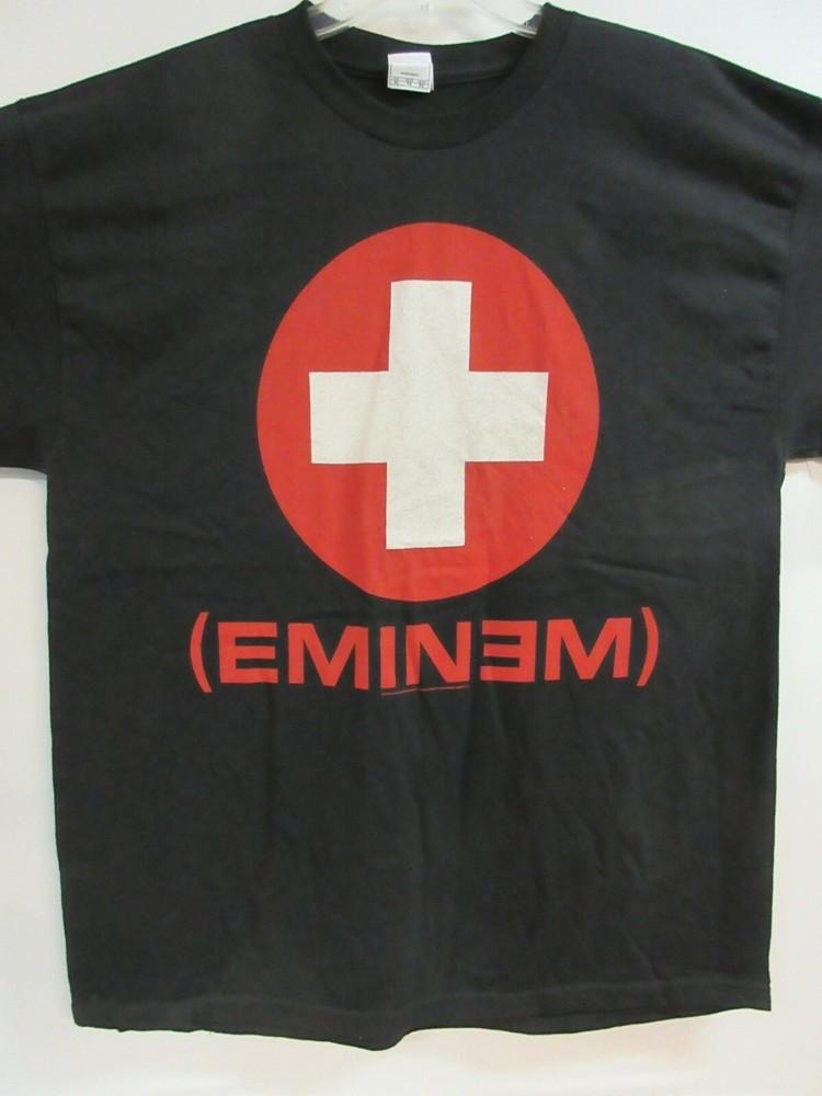 ОФИЦИАЛЬНЫЙ МЕРЧ EMINEM БЕЛЫЙ КРЕСТ 2019 КОНЦЕРТНАЯ ГРУППА МУЗЫКА ЭКСТРА БОЛЬШАЯ Унисекс Футболка M