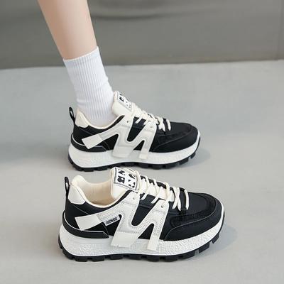 Spring Student Sports Running Shoes Casual Trend Thick Soled Women's Comfortable Small White Shoes