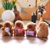 Cute Lightweight Capybara Plush Keychain Short Hair Children Collectors Doll