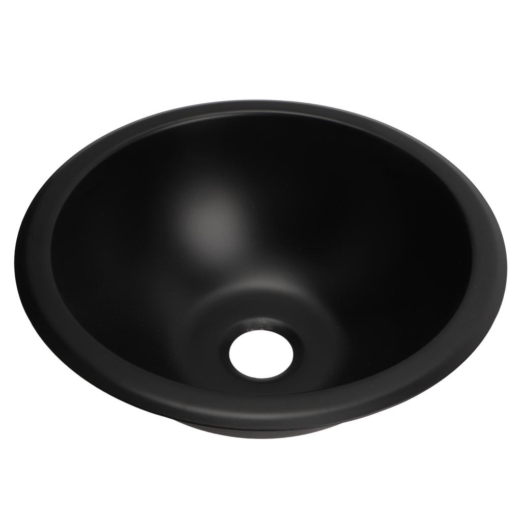 9 X 4in 304 Stainless Steel Sink Round Easy To Clean 40mm Drain Port Hand Wash Basin for RV Camper Boat Caravan