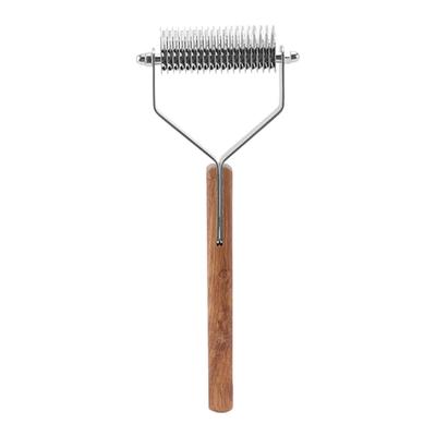 Dogs Grooming Rake Multipurpose 2 In 1 Stainless Steel Double Sided Pet Grooming Hair Removal Brush