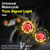 2/4 Buah Lampu LED Sinyal Belok Sepeda Motor Indikator Kedipan Berkedip Mengalir Berurutan Kuning Lampu Berlari Siang Hari Sepeda Motor