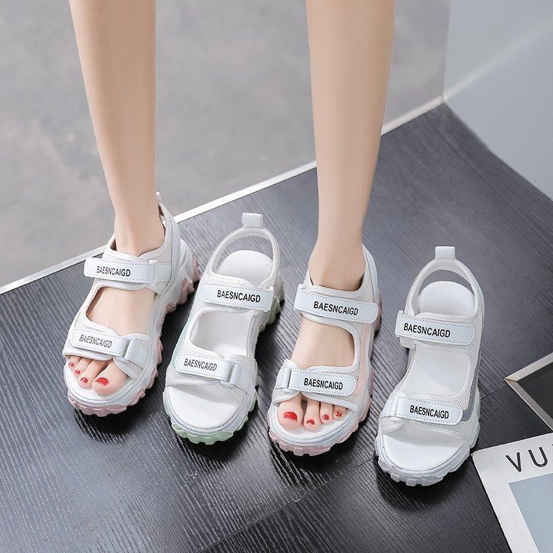 Sports Sandals New Summer Platform Student Soft-soled Beach Casual Shoes