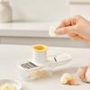 Multifunctional 3 In 1 Garlic Press Garlic Mincer Garlic Peeler Garlic Masher Kitchen Tool with Container for Easy Garlic Preparation