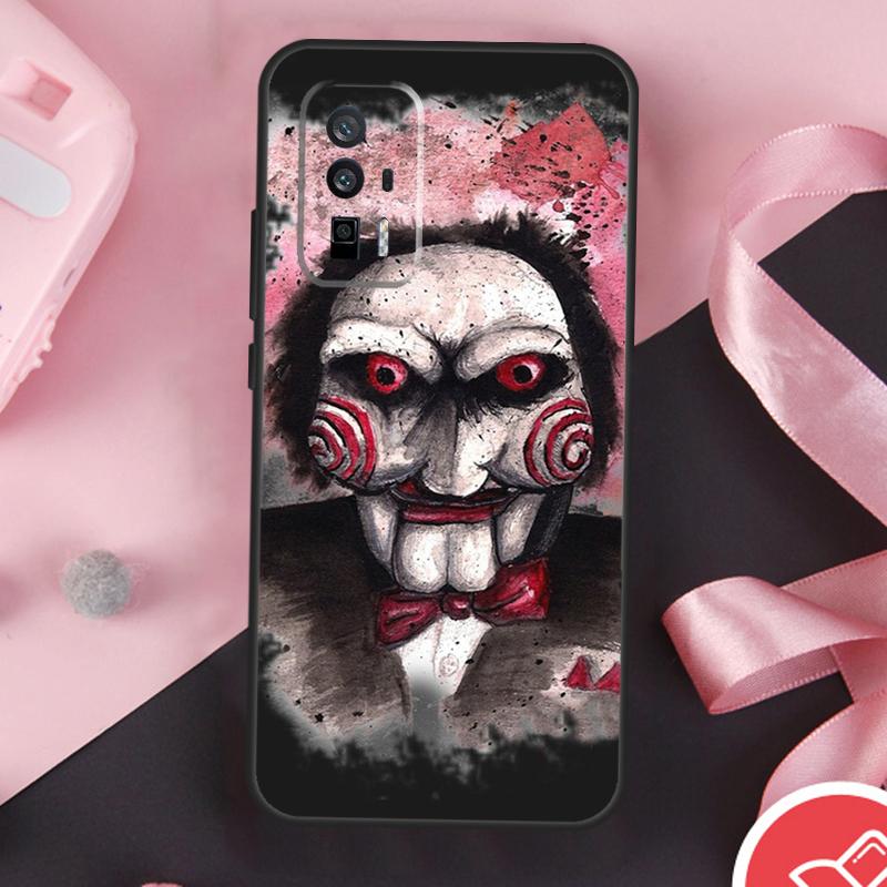 Saw Jigsaw Puppet Case For Xiaomi 13 14 Ultra 11T 12T 13T Pro 12 Lite POCO X6 Pro F5 M6 X5 X3 F3 M5s F6 Cover