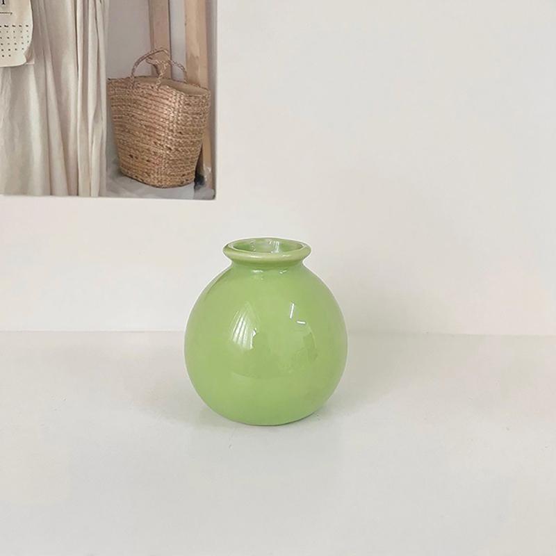 

Мини-керамика, ваза для бутылок с широким горлышком, гидропонный контейнер для растений, украшение для рабочего стола, модный ремесленный орнамент, ваза для искусственных цветов