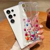 Clear Case For Samsung Galaxy S25 Edge S24 S25 S23 Ultra S22 Plus S24 FE A56 A16 A55 A54 A15 A36 Colorful Flower TPU Phone Cover