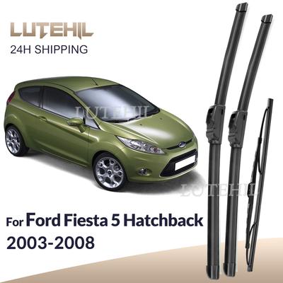 For Ford Fiesta 5 Hatchback 2003-2008 2004 2005 Wiper Front & Rear Wiper Blades Windshield Windscreen Window Brushes 22"+16"+11"