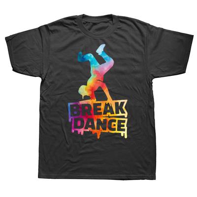 Harajuku Hip Hop Vtipná Grafická Trička na Break Dance Streetwear Krátký Rukáv Mužské Tričko na Breakdance Volné Ležérní Dámské Oblečení