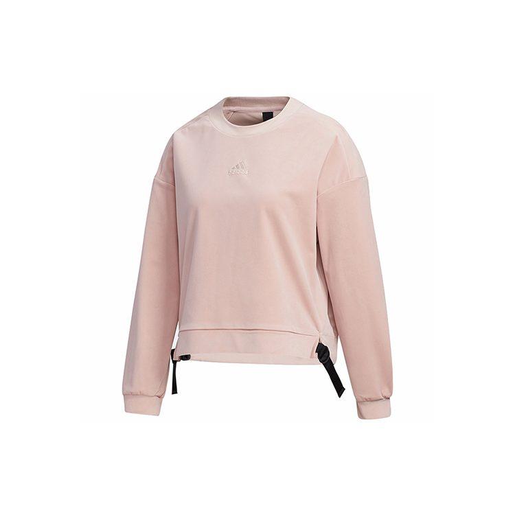 Adidas Sweatshirts Women's Vibrant Pink Crew Neck Moderate Regular GM1462