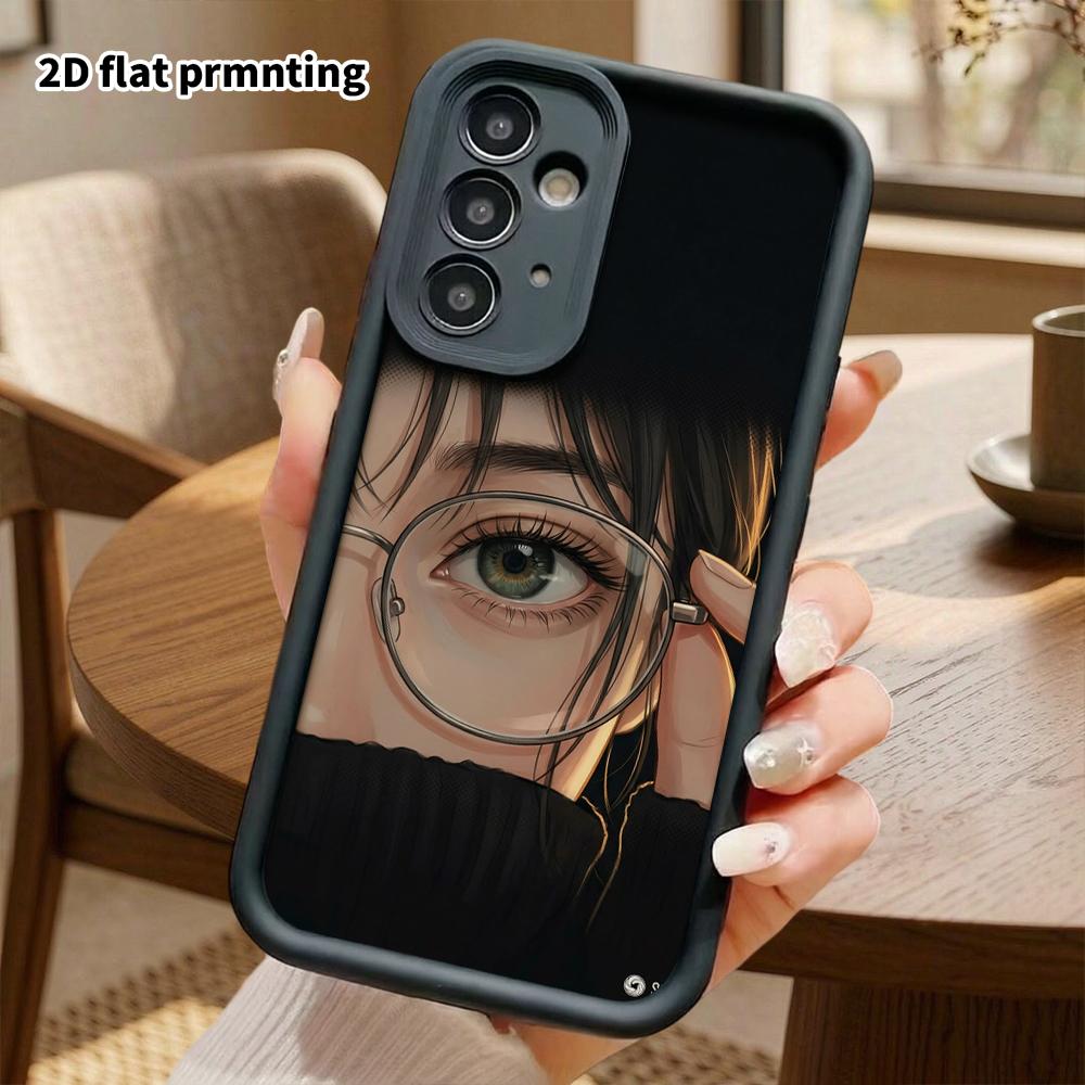 Telefon kılıfı: 2D düz, Samsung Galaxy A34 A35 M05 M06 S20 S22 S21 FE Plus 5G için uygun, çizgi film tarzı kız, Noel ve Ha için mükemmel tatil hediyesi