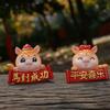 Festival Decor Cute 2026 Horse Figurines Resin Funny Zodiac Horse Year Mascot Chinese Lifelike Horse Statue New Year Gift