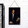 Vintage Oil Painting Style Portrait Custom Metal Tin Sign Home Wall Decor Living Room Art Hanging