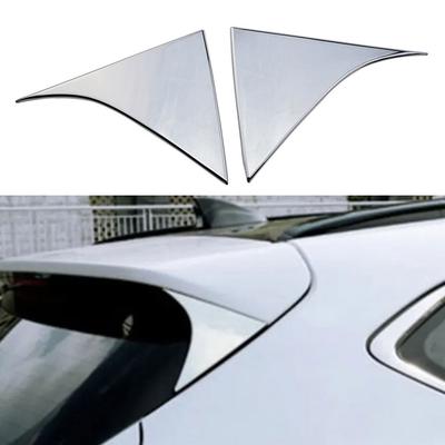 For Hyundai Tucson 2015 2016 2017 2018 2019 2020 2026 Rear Window Spoiler Cover ABS Chrome Side Triangle Trim Stickers