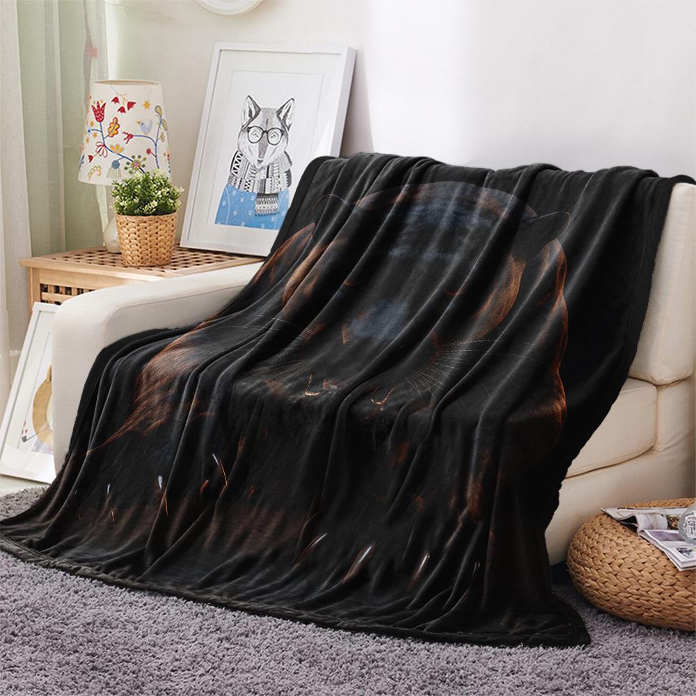 1 Stück Flanelldecke mit Cartoon-Druck, Hohe Qualität, Bequem für alle Jahreszeiten, Heimdekoration, Wärme und Komfort, Perfekt als Weihnachts- oder Geburtstagsgeschenk
