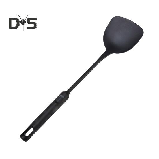 Wok Spatula And Ladle Set Extended Handle Spatula Smooth Edges Soup Spoon Scratch-free Cooking Utensil