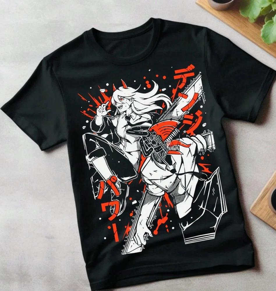 CSM Denji Power Black Funny T Shirt UNISEX 4 S