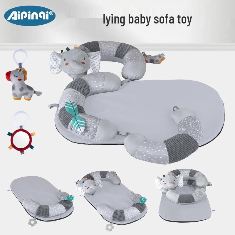 

Infant Crawling Mat & Head Training Pillow: Early Education & Sitting Support Sofa Toy