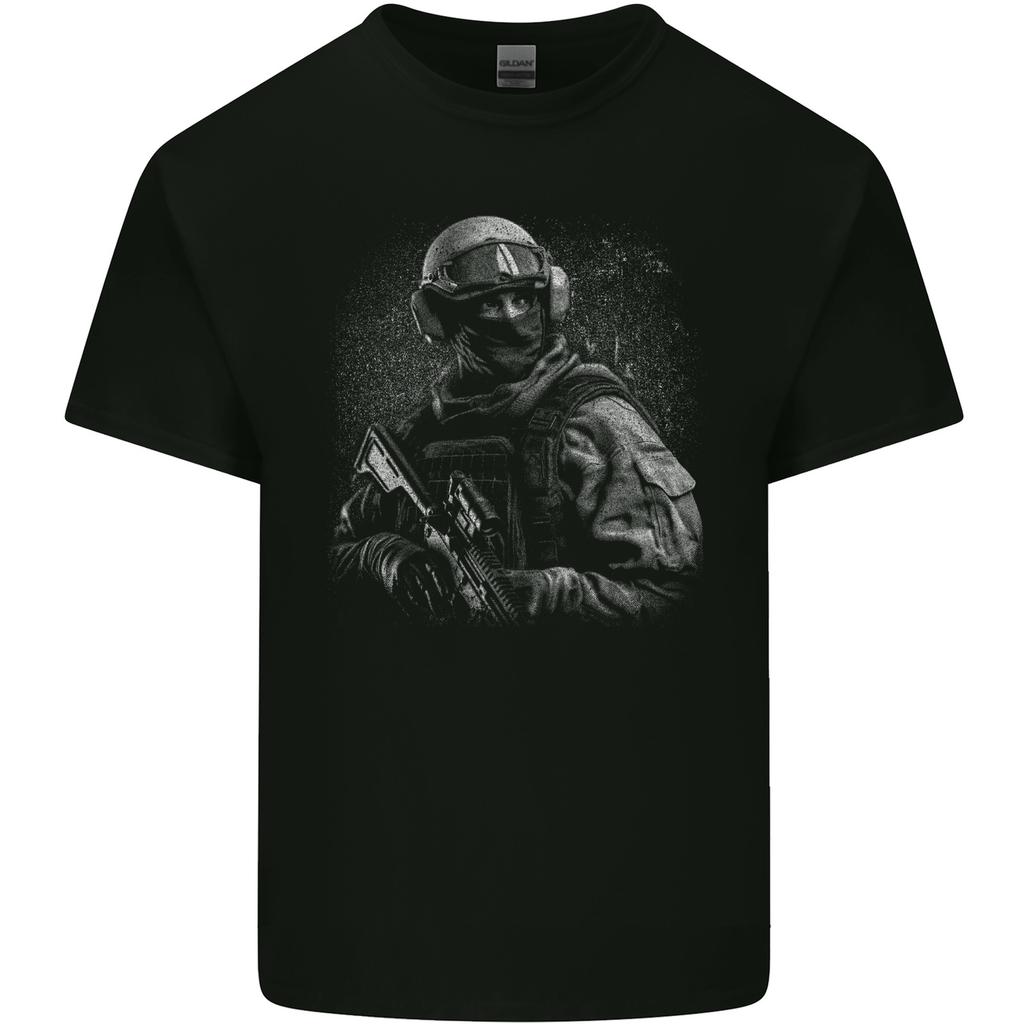 Soldier Special Forces Army Paras Marines Combat Unisexs Light Cotton TShirt