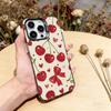 Cute cherry Phone Case For iPhone 17,16,15,14,13,12,11 Plus,Pro Max,XS,Colorful Silver Black Cover