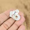 925 Sterling Silver Pear Scolecite Gemstone Trendy Solitaire Unique Ring Jewelry