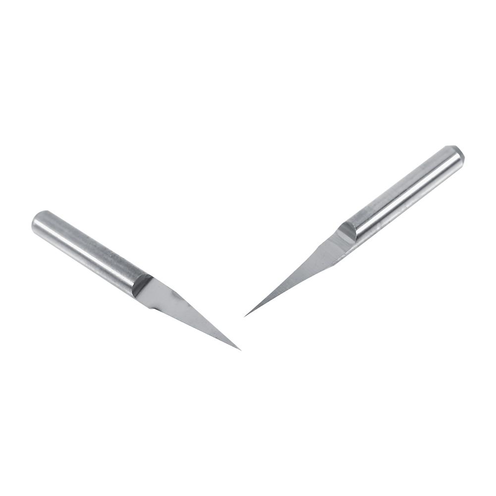 10pcs 3.175mm Carburo Cementado Grabado CNC Broca Fresa Herramienta de Tallado 10 Grados