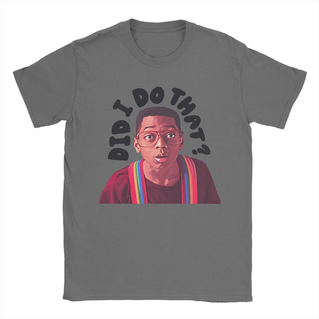 Sommer Steve Urkel Habe ich das gemacht Hip Hop T-Shirts Baumwoll-T-Shirt für Männer Y2K Spaß Großhandel Kurzarmbekleidung