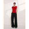 Discoglam 3-Color Basic American Millennium Low Waist Sweatpants Lightweight Wide Leg Pants Casual Pants Sweat pants Summer