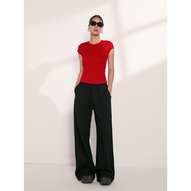 Discoglam 3-Color Basic American Millennium Low Waist Sweatpants Lightweight Wide Leg Pants Casual Pants Sweat pants Summer