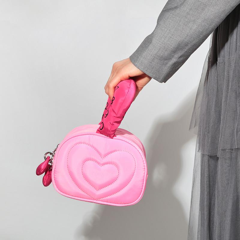 

Yogodlns Роскошная дизайнерская стеганая сумка в форме сердца с мягкой подкладкой для женщин, модная маленькая сумка-пуховик, сумка через плечо ярких цветов