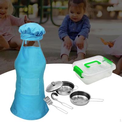 Kitchen Pretend Cook Cooking Utensils Toy for Early Learning Ages 3 Years and Up Kids