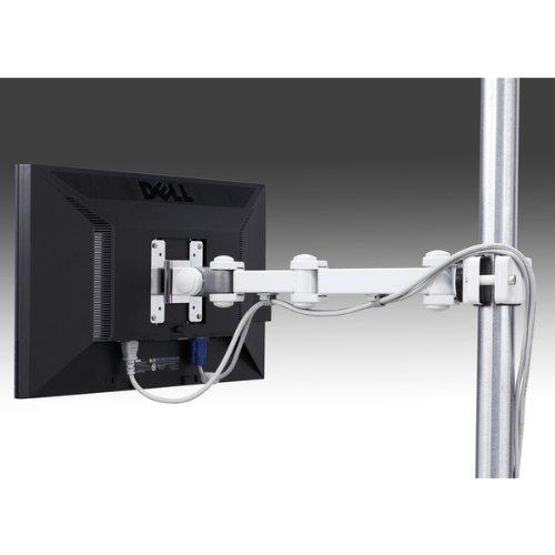 Sanwa Supply Pole-Mounted LCD Monitor Arm, 75 x 75/100 x 100mm, 2 Positions, CR-LA354