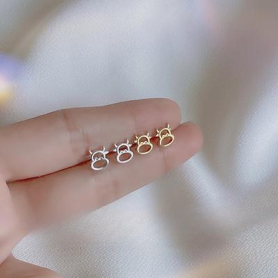 Zodiac Year of The Ox Earrings Women's Simple and Compact Calf Earrings Earrings This Year