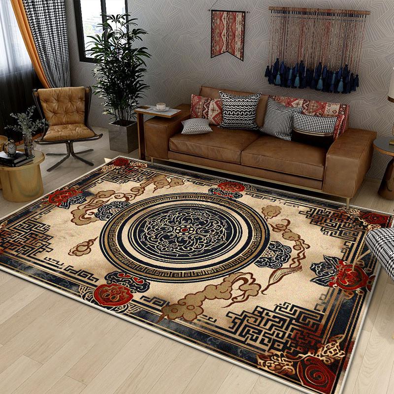 Persian Luxury Carpet for Living Room Boho Decoration Home Sofa Non-slip Large Rugs Bedroom Office Washable Floor Mat Dustproof